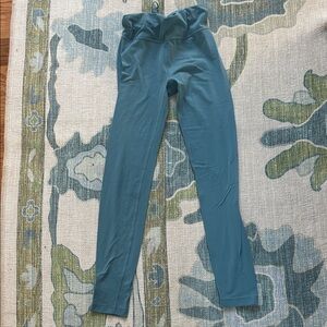 Athleta Kids Teal High-Rise Leggings